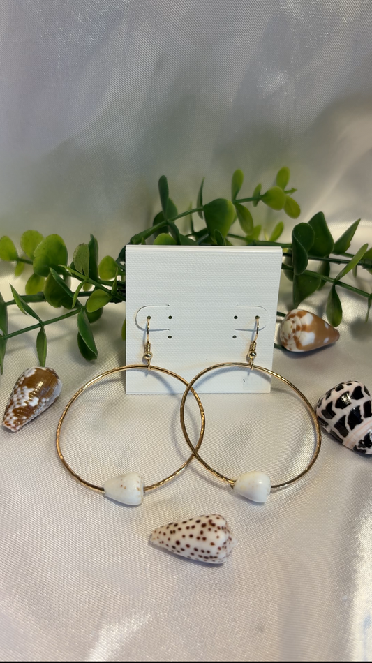 Mini Cone Shell Hoop