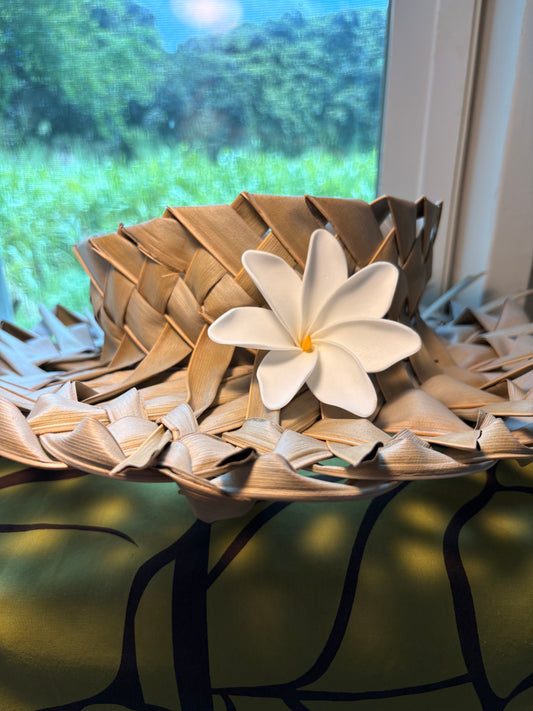 Tahitian Tiare Star Foam Flowers with Stem (3.93")